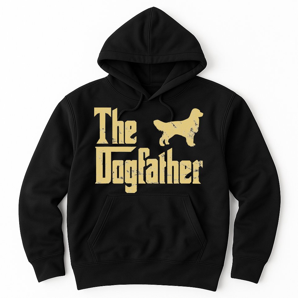 Golden Retriever Funny Dog The Dogfather Parody Hoodie