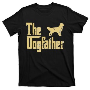 Golden Retriever Funny Dog The Dogfather Parody T-Shirt