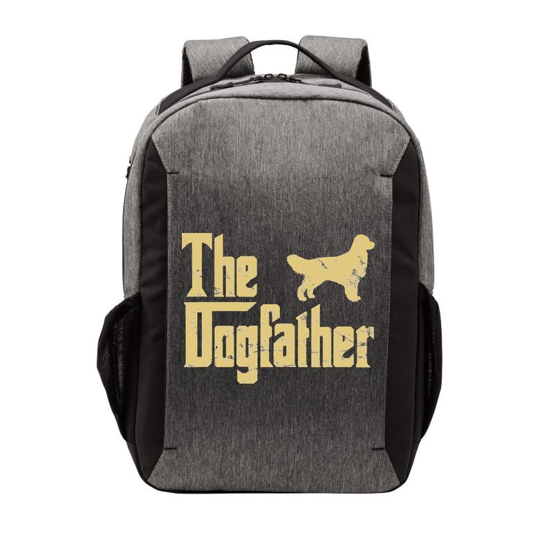 Golden Retriever Funny Dog The Dogfather Parody Vector Backpack