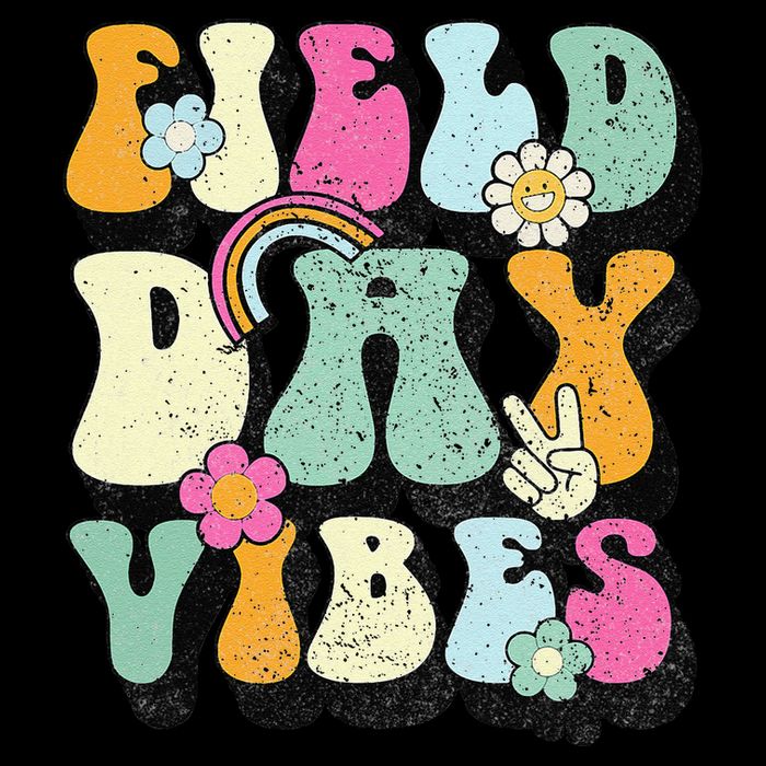 Groovy Retro Field Day Vibes Funny For Teacher Wool Snapback Cap