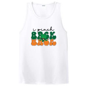 Groovy Retro Kids Funny St Patricks Day Saying For Girls Boys I Pinch Back PosiCharge Competitor Tank