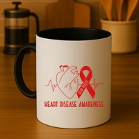 Go Red For Heart Disease Awareness Mug