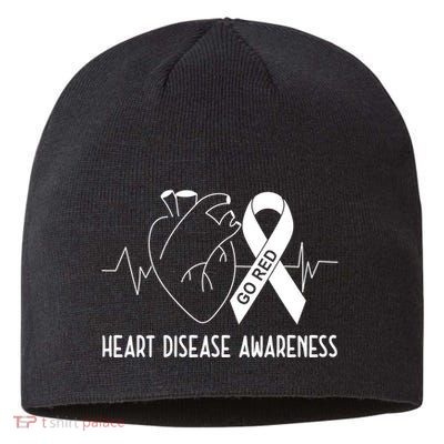 Go Red For Heart Disease Awareness Sustainable Beanie