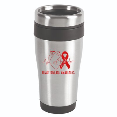 Go Red For Heart Disease Awareness 16oz Travel Tumbler