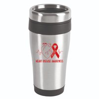 Go Red For Heart Disease Awareness 16oz Travel Tumbler