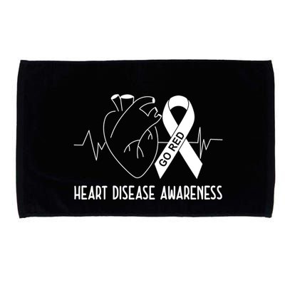 Go Red For Heart Disease Awareness Microfiber Hand Towel