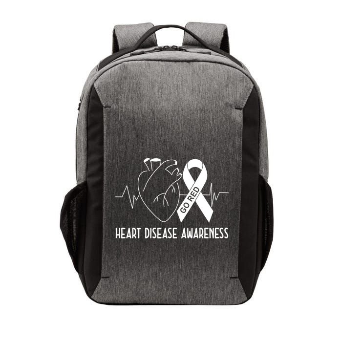 Go Red For Heart Disease Awareness Vector Backpack