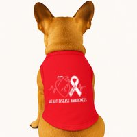 Go Red For Heart Disease Awareness Doggie Tank
