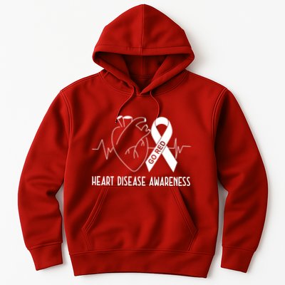 Go Red For Heart Disease Awareness Hoodie