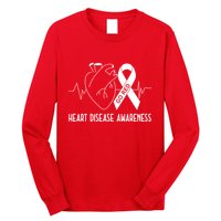Go Red For Heart Disease Awareness Long Sleeve Shirt