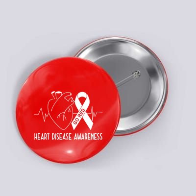 Go Red For Heart Disease Awareness Button