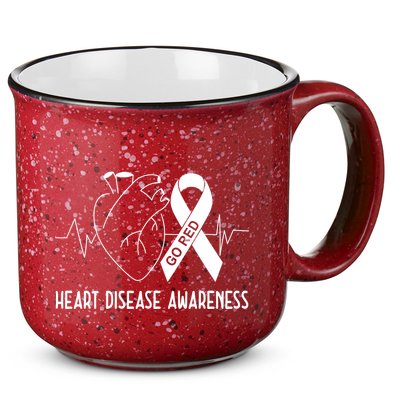 Go Red For Heart Disease Awareness 15oz Campfire Ceramic Mug