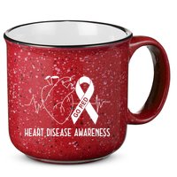 Go Red For Heart Disease Awareness 15oz Campfire Ceramic Mug
