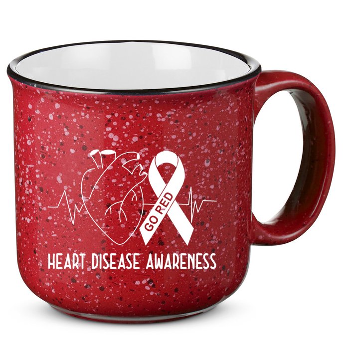 Go Red For Heart Disease Awareness 15oz Campfire Ceramic Mug