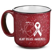 Go Red For Heart Disease Awareness 15oz Campfire Ceramic Mug