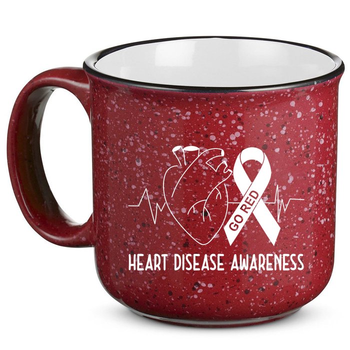 Go Red For Heart Disease Awareness 15oz Campfire Ceramic Mug