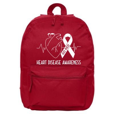 Go Red For Heart Disease Awareness 16 in Basic Backpack