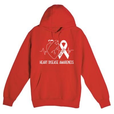 Go Red For Heart Disease Awareness Premium Pullover Hoodie