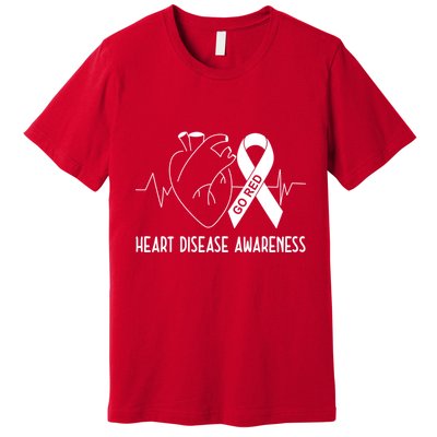 Go Red For Heart Disease Awareness Premium T-Shirt
