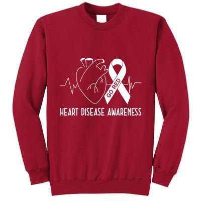 Go Red For Heart Disease Awareness Tall Sweatshirt