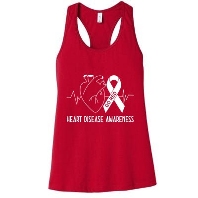 Go Red For Heart Disease Awareness Womens Tank Top