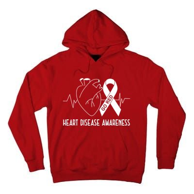 Go Red For Heart Disease Awareness Tall Hoodie