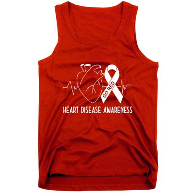 Go Red For Heart Disease Awareness Tank Top