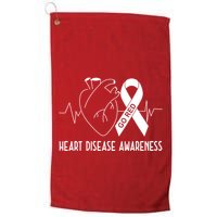 Go Red For Heart Disease Awareness Golf Towel