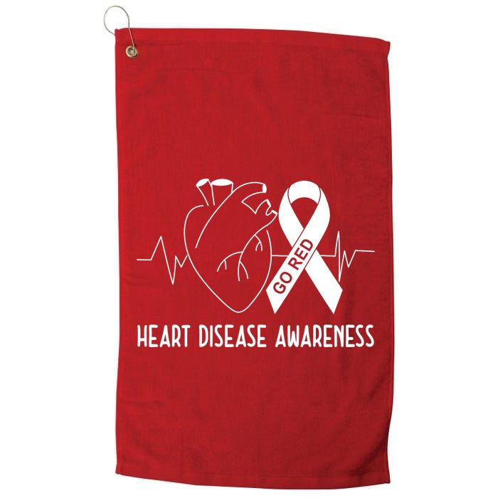 Go Red For Heart Disease Awareness Golf Towel