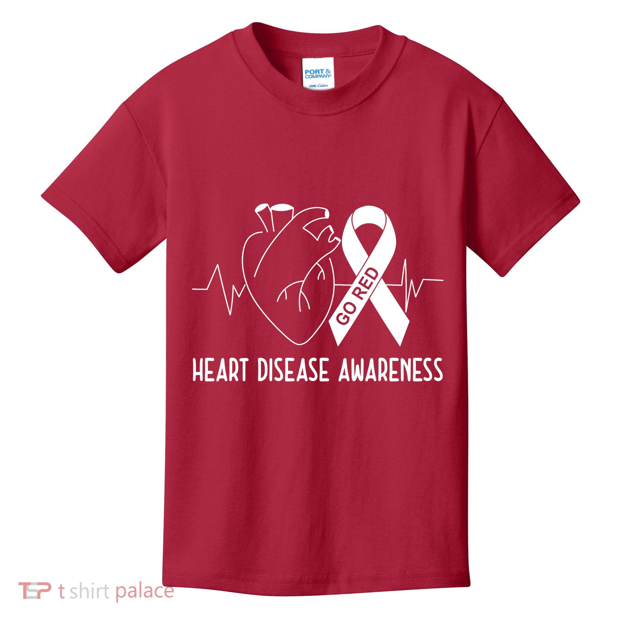 Go Red For Heart Disease Awareness Kids T-Shirt