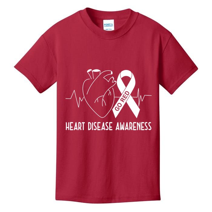 Go Red For Heart Disease Awareness Kids T-Shirt