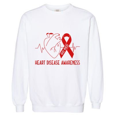 Go Red For Heart Disease Awareness Garment-Dyed Sweatshirt