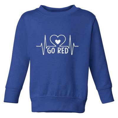 Go Red For Women American Heart Disease Month Awareness Toddler Sweatshirt