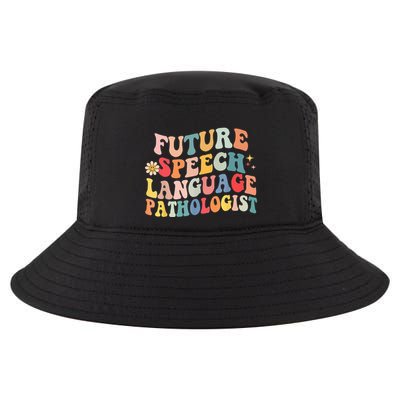 Groovy Retro Future Speech Language Pathologist  Cool Comfort Performance Bucket Hat
