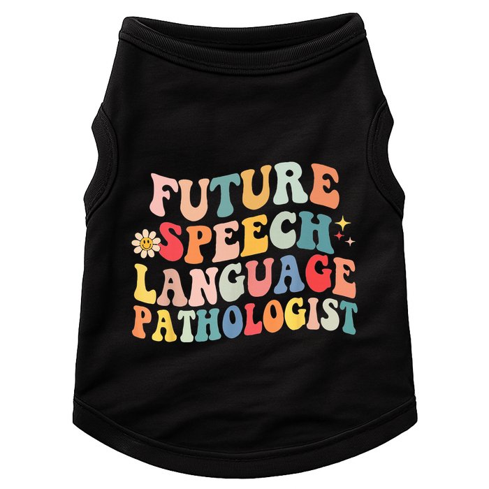 Groovy Retro Future Speech Language Pathologist  Doggie Tank