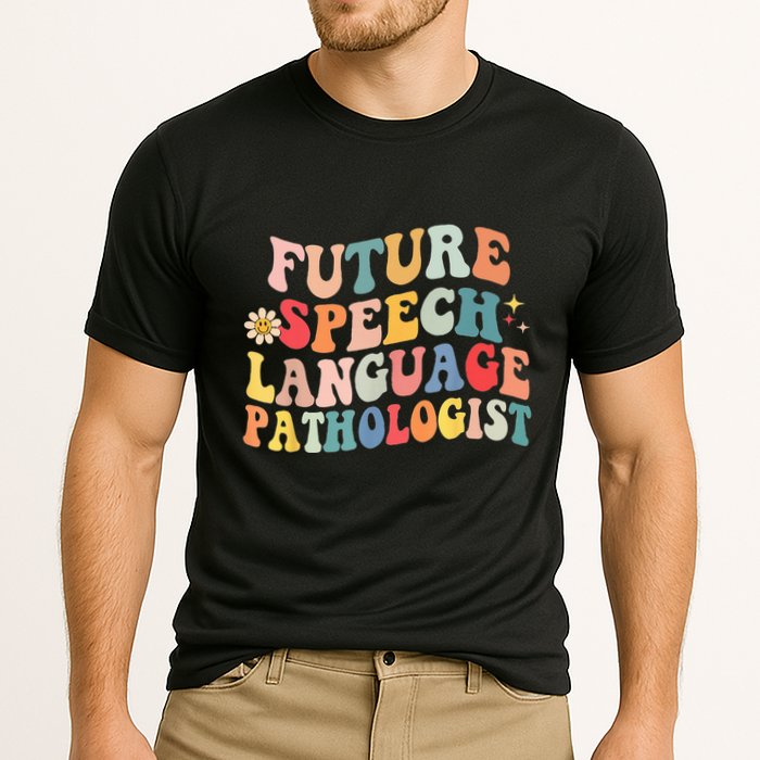 Groovy Retro Future Speech Language Pathologist  Performance Shirt