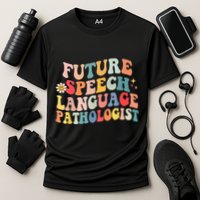 Groovy Retro Future Speech Language Pathologist  Performance Shirt