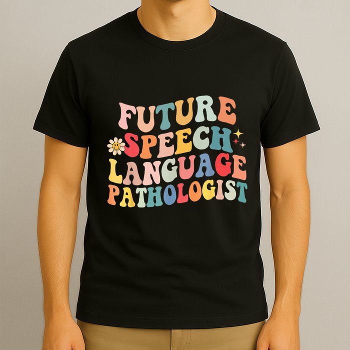 Groovy Retro Future Speech Language Pathologist  T-Shirt