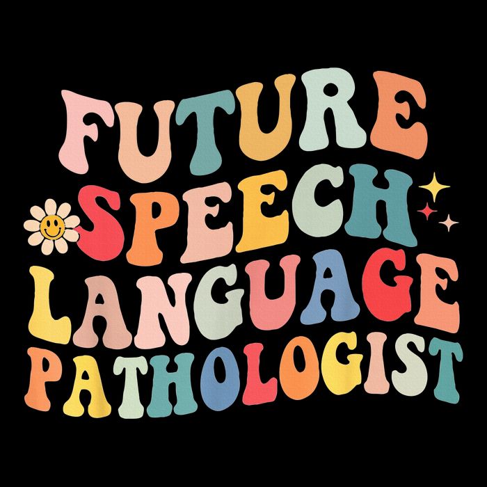 Groovy Retro Future Speech Language Pathologist  T-Shirt