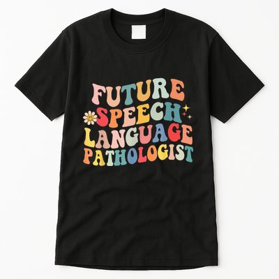 Groovy Retro Future Speech Language Pathologist  Tall T-Shirt