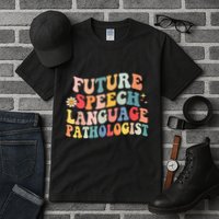 Groovy Retro Future Speech Language Pathologist  Tall T-Shirt