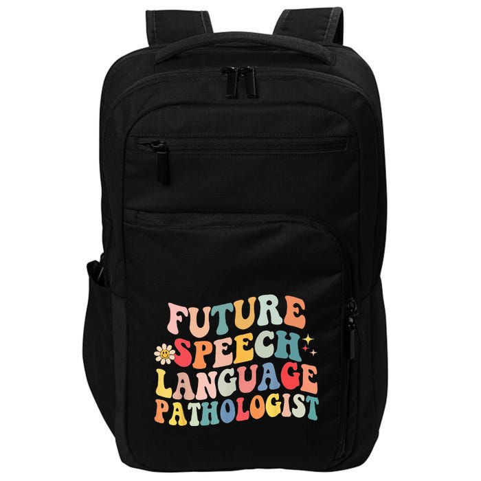 Groovy Retro Future Speech Language Pathologist  Impact Tech Backpack