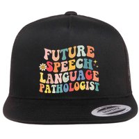 Groovy Retro Future Speech Language Pathologist  Flatbill Hat