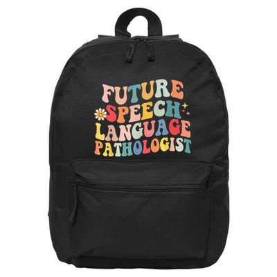 Groovy Retro Future Speech Language Pathologist  16 in Basic Backpack