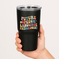 Groovy Retro Future Speech Language Pathologist  Tumbler