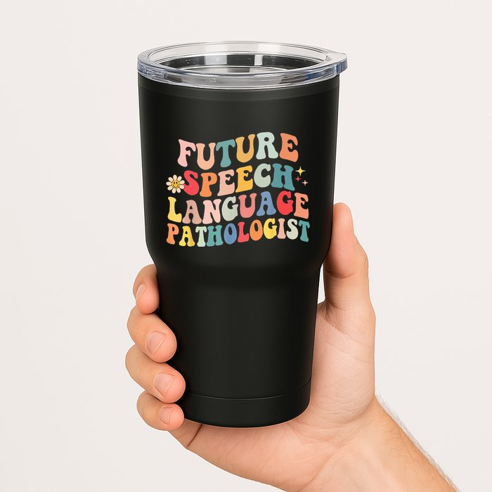 Groovy Retro Future Speech Language Pathologist  Tumbler