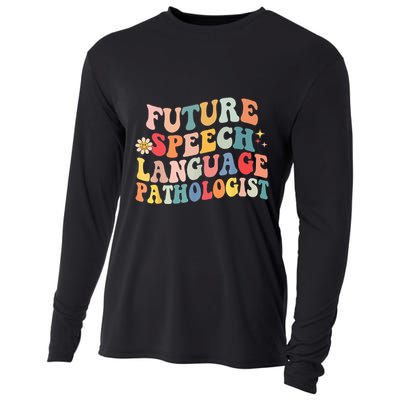 Groovy Retro Future Speech Language Pathologist  Cooling Performance Long Sleeve Crew