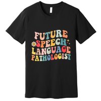 Groovy Retro Future Speech Language Pathologist  Premium T-Shirt