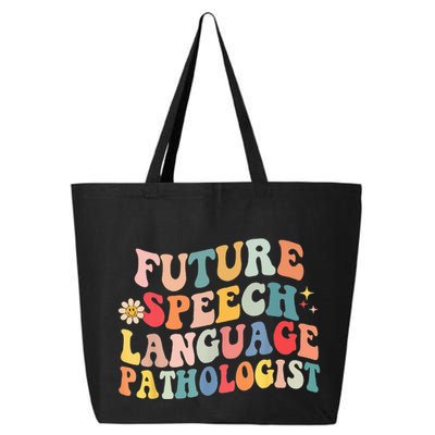 Groovy Retro Future Speech Language Pathologist  25L Jumbo Tote