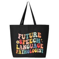 Groovy Retro Future Speech Language Pathologist  25L Jumbo Tote